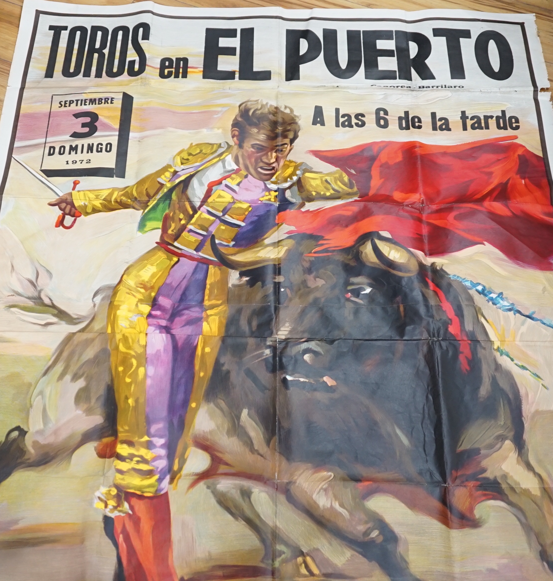 Spanish Matador circus poster - 230cm high